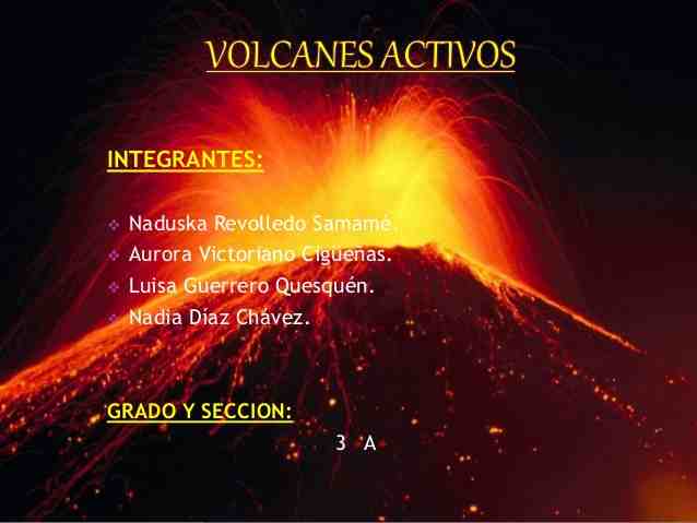 volcanes, activos